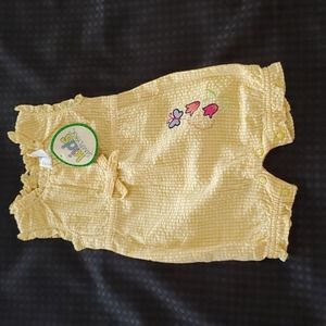 Simply Basic, girls, white/vanilla, romper, sleeveless, size newborn 0-3 months